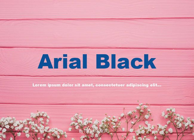 Arial Black example